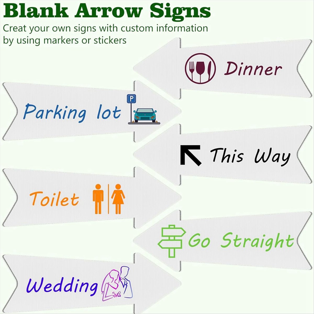 (AIMA) Rambu Panah Penunjuk Ar - Yard Sign Blank ulasan dan harga