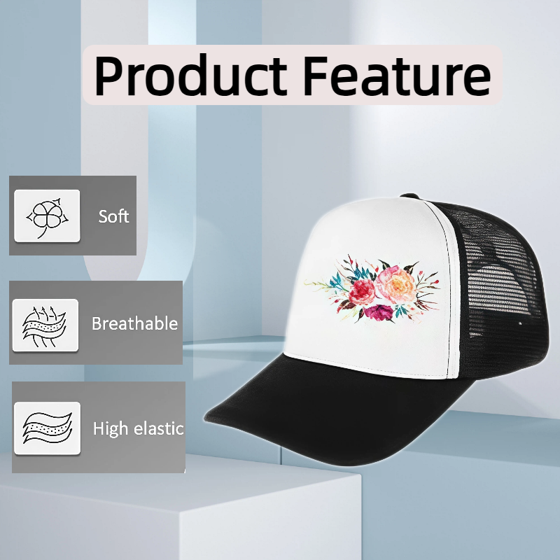 5pcs topi trucker polos untuk  - Hat Sublimation Blank ulasan dan harga