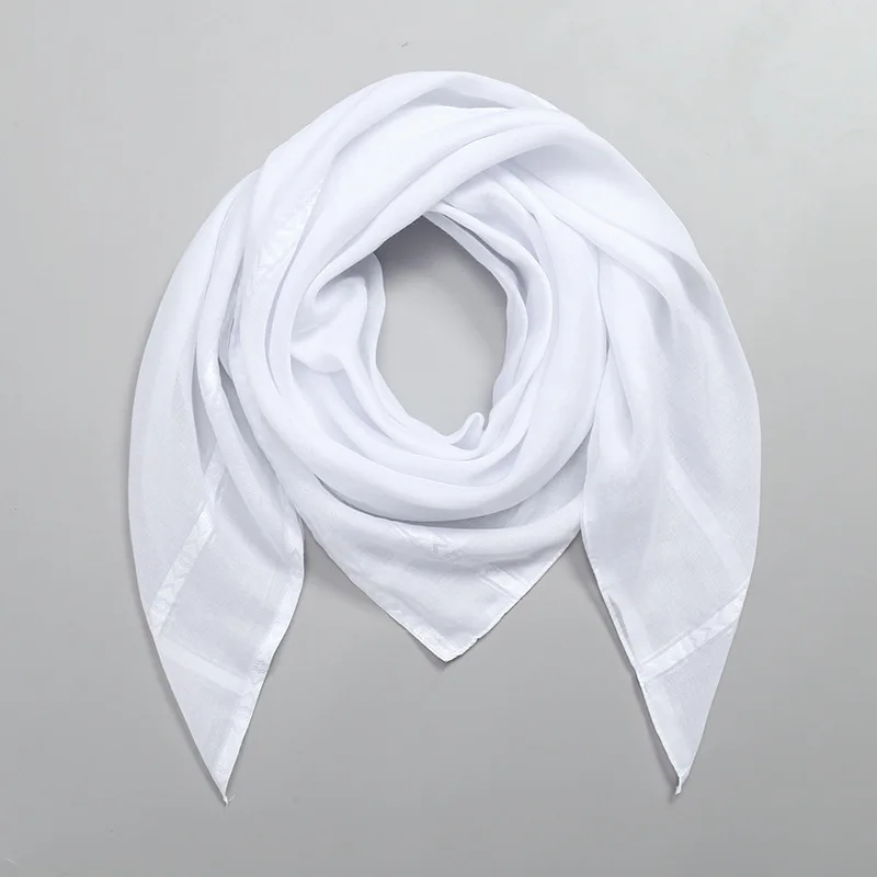 Syal Persegi Putih Islam Hiasa - Bandana Blank White ulasan dan harga