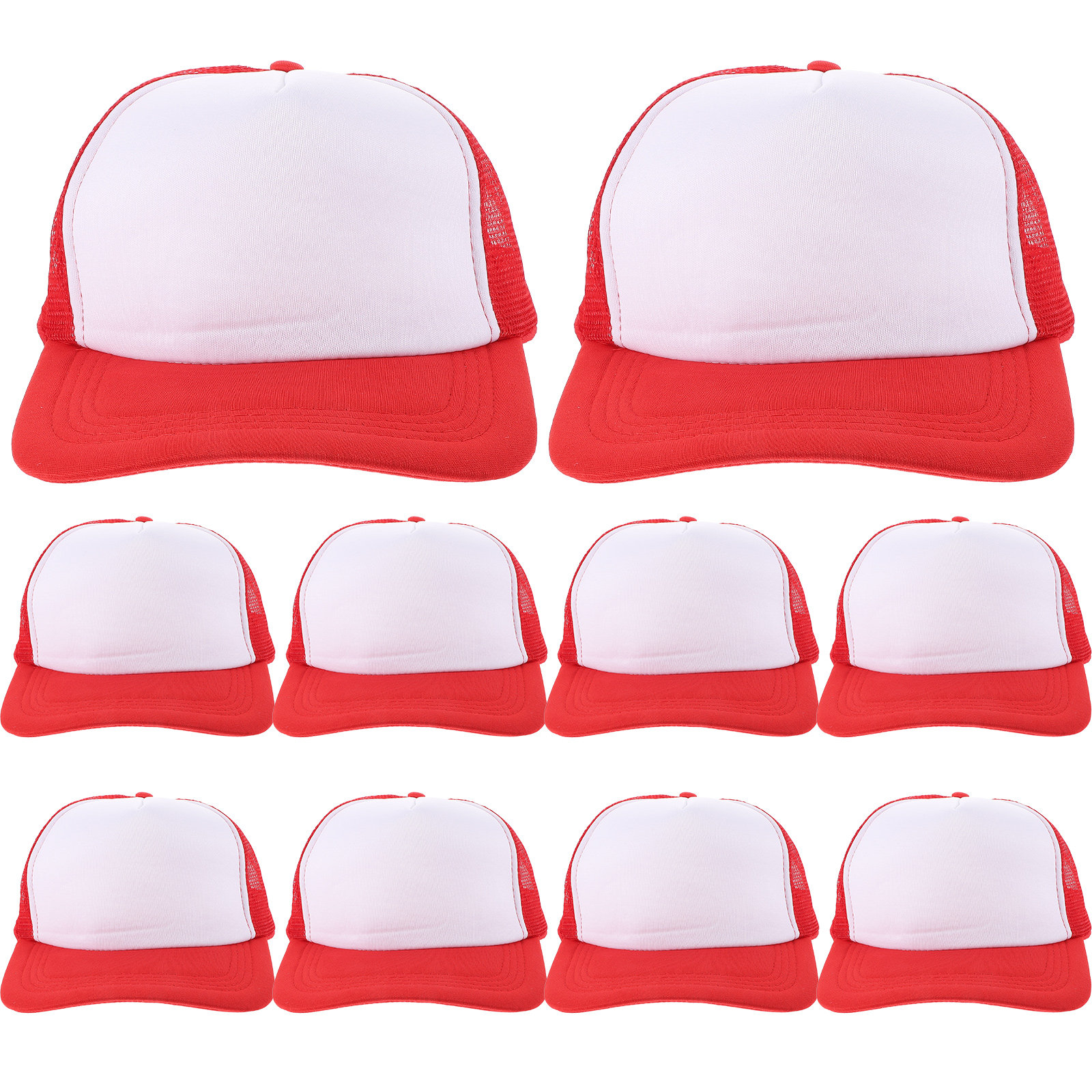 10Pcs Topi Baseball Jaring Kos - Hat Sublimation Blank ulasan dan harga