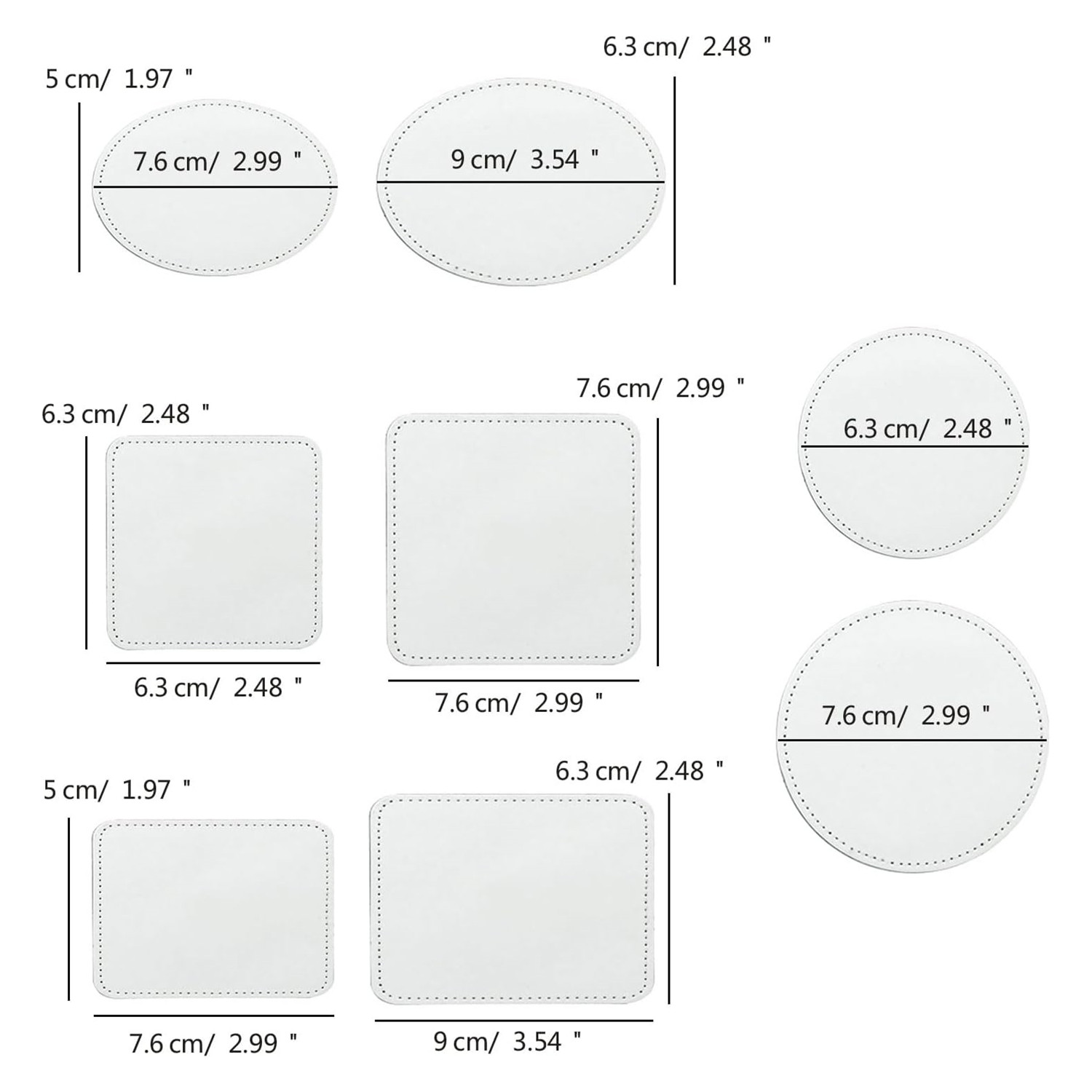 Patch Kulit Imitasi untuk Topi - Hat Sublimation Blank ulasan dan harga